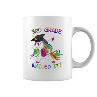Third Grade Graduation Dabbing Unicorn Boy Girl Coffee Mug | Mazezy