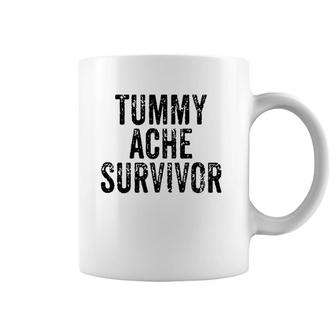 Tummy Ache Survivor Funny Vintage Coffee Mug | Mazezy