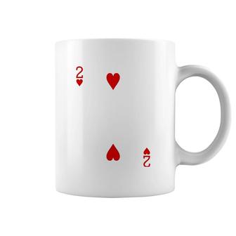 Two Of Hearts Playing Card Coffee Mug | Mazezy DE