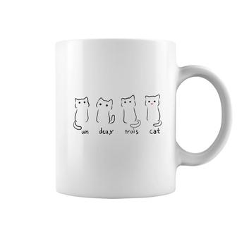 Un Deux Trois Cat Coffee Mug | Mazezy