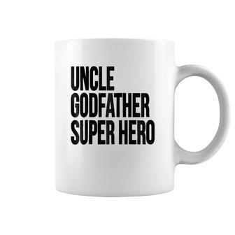 Uncle Godfather Super Hero Family Gift Coffee Mug | Mazezy