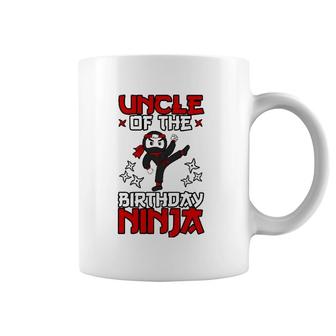 Uncle Of The Birthday Ninja Shinobi Themed B-Day Party Coffee Mug | Mazezy