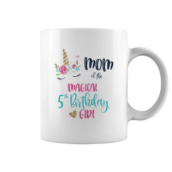 Unicorn Mom Of The 5Th Birthday Girl Matching Mama Mother Coffee Mug | Mazezy