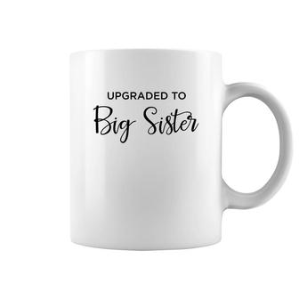 Upgraded To Big Sister Family Announcement Coffee Mug - Thegiftio UK
