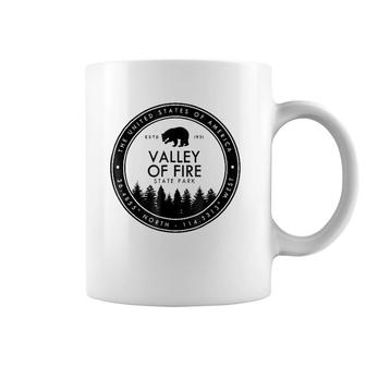 Valley Of Fire State Park Emblem Souvenirs Nevada Coffee Mug | Mazezy