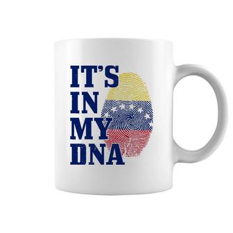 Venezuela It's In My Dna Flag Pride Roots Vintage Venezuelan Coffee Mug | Mazezy