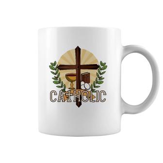 Venite Adoremus Catholic Believer God Pray Cross Gift Coffee Mug | Mazezy