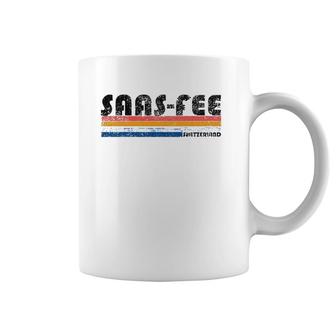 Vintage 1980S Style Saas-Fee Switzerland Coffee Mug | Mazezy