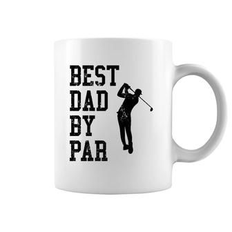 Vintage Best Dad By Par Golf Lovers Golfers Coffee Mug | Mazezy
