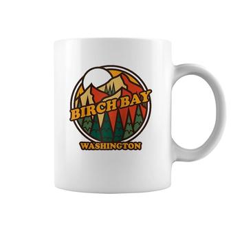 Vintage Birch Bay, Washington Mountain Hiking Souvenir Print Raglan Baseball Tee Coffee Mug | Mazezy