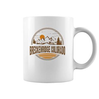 Vintage Breckenridge Colorado Mountain Hiking Souvenir Print Coffee Mug
