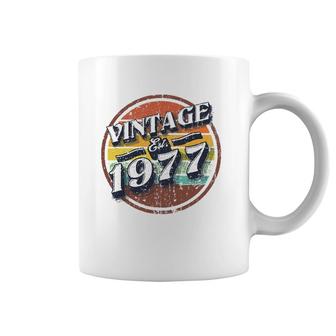 Vintage Established 1977 45Th Birthday Party Retro Men Coffee Mug | Mazezy