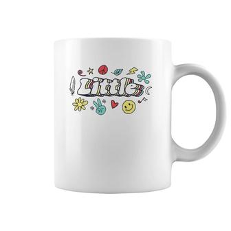 Vintage Little Love Peace Sorority Matching Little Sister Coffee Mug | Mazezy