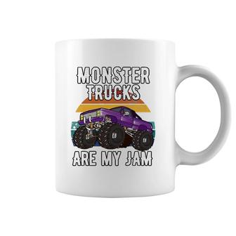 Vintage Monster Truck Are My Jam Boys Girls Birthday Gift Coffee Mug | Mazezy