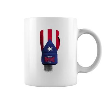 Vintage Puerto Rico Flag Boxing Gloves America Coffee Mug | Mazezy