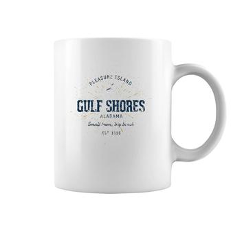 Vintage Retro Style Gulf Shores Coffee Mug | Mazezy