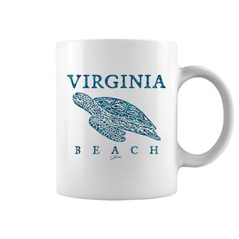 Virginia Beach Sea Turtle Coffee Mug | Mazezy
