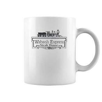 Wabash Express Steak House Durham Nc Retro Train Coffee Mug | Mazezy
