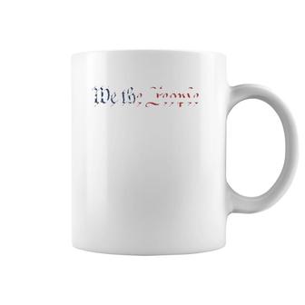 We The People US Constitution 1776 Freedom American Flag Coffee Mug | Mazezy