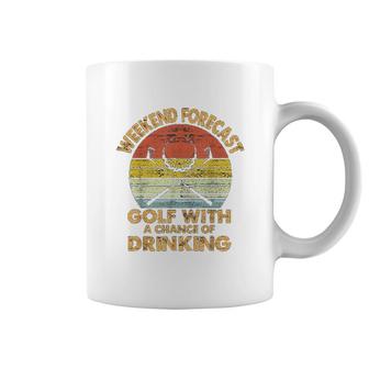 Weekend Forecast Golf Funny Golf Gift Golfer Player Coffee Mug - Thegiftio UK