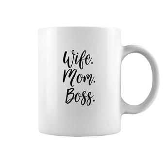 Wife Mom Boss Lady Coffee Mug | Mazezy