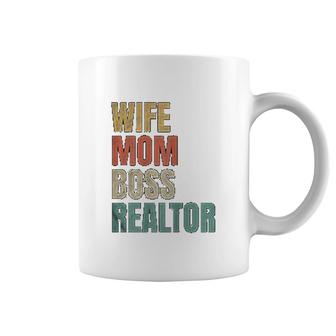 Wife Mom Boss Realtor Coffee Mug | Mazezy