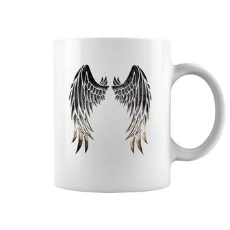 Wings Of An Angel On Back Coffee Mug | Mazezy