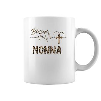 Women Blessed Nonna Mother's Day Grandma Gift Leopard Coffee Mug | Mazezy