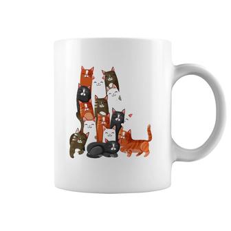 Women Or Girls Cat, Men Or Boy Colorful Cats Coffee Mug | Mazezy