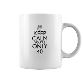 Womens 40th Birthday Keep Calm 40th Birthday Gifts Coffee Mug - Seseable
