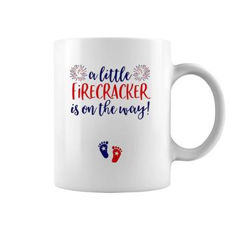 Womens 4Th Of July Pregnancy Announcement Couples Baby Reveal Coffee Mug | Mazezy UK