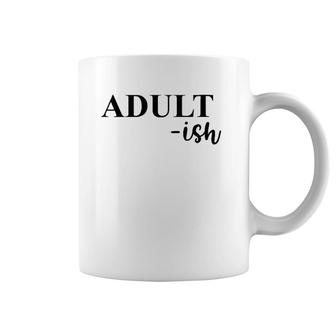 Womens Adult-Ish Dark V-Neck Coffee Mug | Mazezy