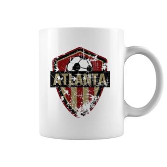 Womens Atlanta Soccer Jersey Style United Football Fan Fc V-Neck Coffee Mug | Mazezy