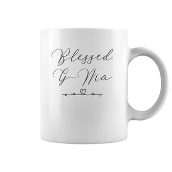 Womens Blessed G-Ma Grandmother Gift Coffee Mug | Mazezy