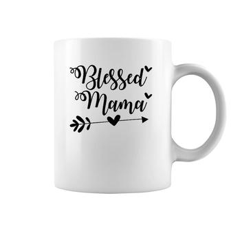 Womens Blessed Mama Mom Life Proud Saying Qoute Mommy Mother Coffee Mug | Mazezy