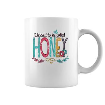 Womens Blessed To Be Called Honey Colorful Coffee Mug | Mazezy