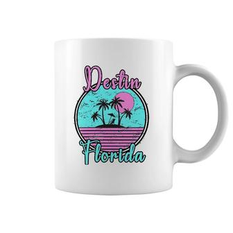 Womens Destin Florida Fl Beach Travel Souvenir Gift V-Neck Coffee Mug | Mazezy