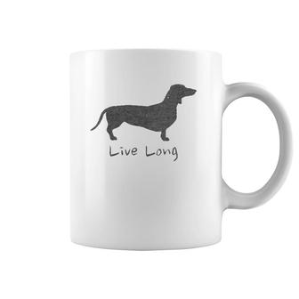 Womens Funny Dog Lover Dachshund Doxie Dogs Distressed Design Gift Coffee Mug | Mazezy