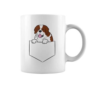 Womens Funny Saint Bernard In Pocket Dog In A Pocket Saint Bernard Coffee Mug | Mazezy