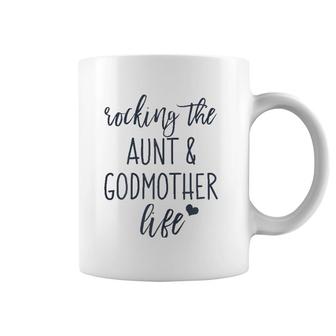 Womens Gag Aunt And Godmother Gift From Godchild Goddaughter Godson Coffee Mug | Mazezy