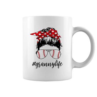 Womens Granny Life Softball Baseball Funny Grannylife Mother's Day Coffee Mug | Mazezy