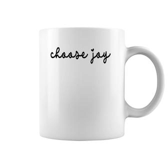 Womens Inspirational Choose Joy Motivational Quote For Girls Women Coffee Mug | Mazezy