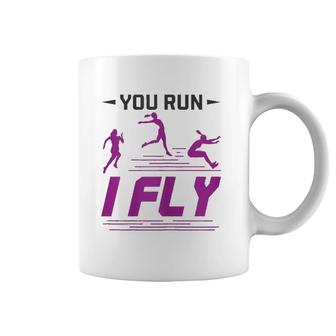 Womens Track And Field Long Jump Athlete Cool Saying Coffee Mug | Mazezy