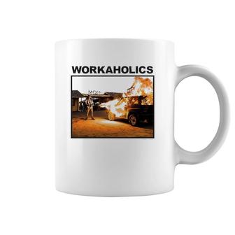 Workaholics Burning American Sitcom Lover Gift Coffee Mug | Mazezy