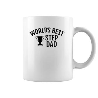 World's Best Step Dad Trophy Father's Day Birthday Gift Coffee Mug | Mazezy