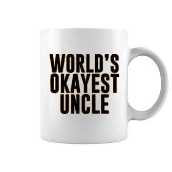 Worlds Okayest Uncle Coffee Mug | Mazezy