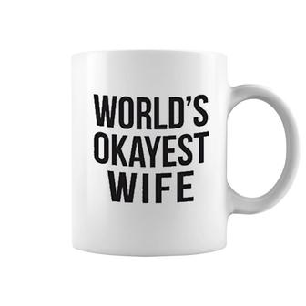 Worlds Okayest Wife Coffee Mug | Mazezy