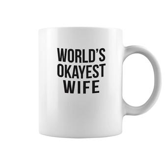 Worlds Okayest Wife Coffee Mug | Mazezy DE