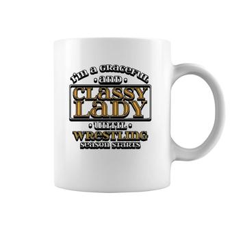 Wrestling S For Moms Grandma Mom Coach Gift Coffee Mug | Mazezy