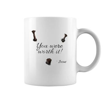 You Were Worth It Jesus Christian Coffee Mug | Mazezy